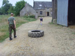 France fitness camp tyre drag